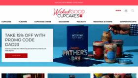 What Wickedgoodcupcakes.com website looked like in 2023 (This year)