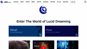 What World-of-lucid-dreaming.com website looked like in 2023 (This year)