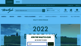 What Wallywine.com website looked like in 2023 (This year)