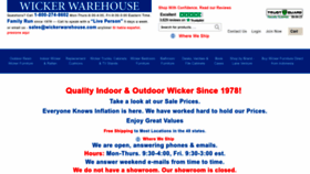What Wickerwarehouse.com website looked like in 2023 (This year)
