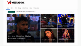 What Wrestling-edge.com website looked like in 2023 (This year)
