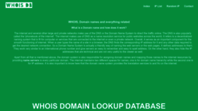 What Whoislookupdb.com website looked like in 2023 (This year)