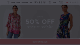 What Wallisfashion.com website looked like in 2023 (This year)