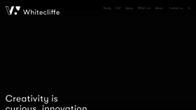 What Whitecliffe.ac.nz website looked like in 2023 (2 years ago)