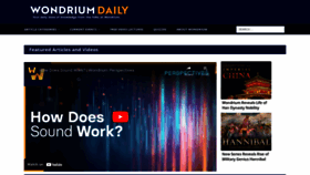 What Wondriumdaily.com website looked like in 2023 (This year)
