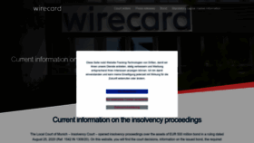 What Wirecard.com website looked like in 2023 (This year)