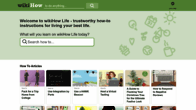 What Wikihow.life website looked like in 2023 (This year)