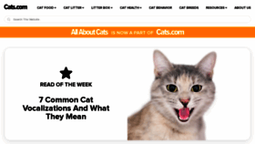 What Wwwallaboutcats.com website looked like in 2023 (This year)