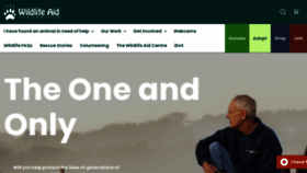 What Wildlifeaid.org.uk website looked like in 2023 (This year)