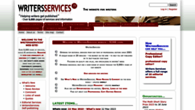 What Writersservices.com website looked like in 2023 (This year)