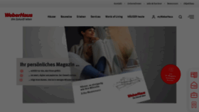 What Weberhaus.de website looked like in 2023 (This year)