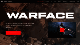 What Warface.com website looked like in 2023 (This year)