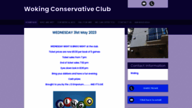 What Wokingconservativeclub.co.uk website looked like in 2023 (This year)