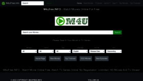 What Ww1.m4ufree.info website looked like in 2023 (This year)