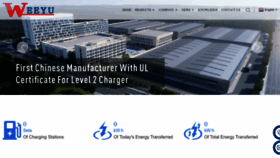 What Wyevcharger.com website looked like in 2023 (This year)