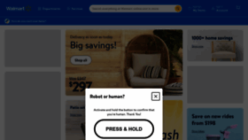 What Walmart.co.uk website looked like in 2023 (2 years ago)