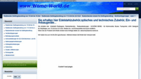 What Womo-world.de website looked like in 2023 (This year)