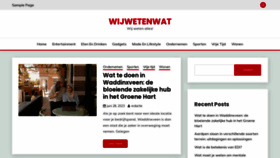 What Wijwetenwat.nl website looked like in 2023 (This year)