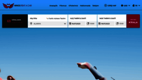 What Wingsantalyarentacar.com website looked like in 2023 (This year)