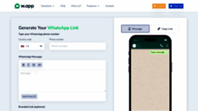 What W.app website looked like in 2023 (This year)