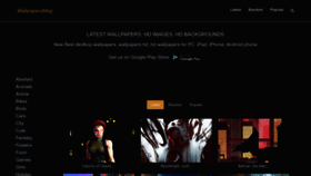 What Wallpapersmug.com website looked like in 2023 (This year)