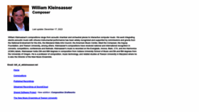 What Wkleinsasser.net website looked like in 2023 (This year)
