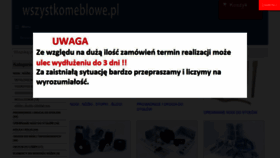 What Wszystkomeblowe.pl website looked like in 2023 (This year)