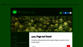 What Weedguru.com website looked like in 2023 (This year)