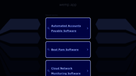 What Wemp.app website looked like in 2023 (This year)