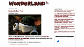 What Wonderlandblog.com website looked like in 2023 (This year)