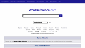 What Wordreference.com website looked like in 2023 (This year)