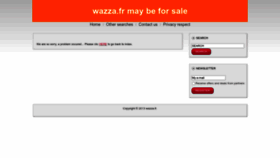 What Wazza.fr website looked like in 2023 (This year)