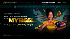 What Winclub88.net website looked like in 2023 (1 year ago)