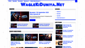 What Waglekiduniya.net website looked like in 2023 (This year)