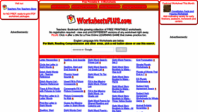 What Worksheetsplus.com website looked like in 2023 (This year)