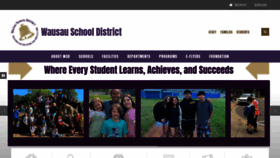 What Wausauschools.org website looked like in 2023 (This year)