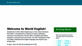 What World-english.org website looked like in 2023 (This year)