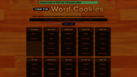 What Wordcookiescheat.com website looked like in 2023 (This year)