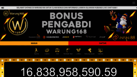 What Warung168dihati.org website looked like in 2023 (This year)