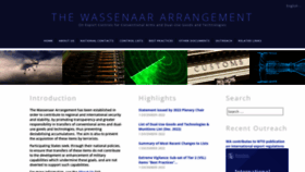 What Wassenaar.org website looked like in 2023 (This year)