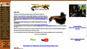 What Wiscnorthlandoutdoors.com website looked like in 2023 (This year)
