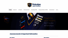 What Wakatipu.school.nz website looked like in 2023 (This year)