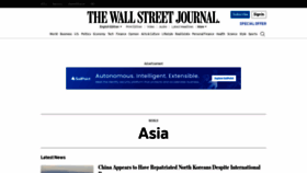 What Wsj-asia.com website looked like in 2023 (This year)