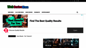 What Webseriesmaza.com website looked like in 2023 (This year)