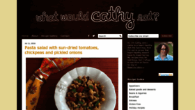 What Whatwouldcathyeat.com website looked like in 2023 (This year)