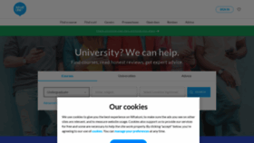 What Whatuni.com website looked like in 2023 (This year)