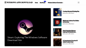 What Windowsappsdownload.com website looked like in 2023 (This year)