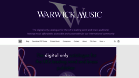 What Warwickmusic.com website looked like in 2023 (This year)