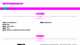 What Wzhuofu.cn website looked like in 2023 (This year)