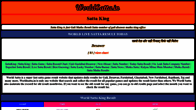 What Worldsatta.in website looked like in 2023 (This year)